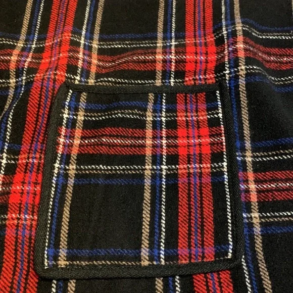 JAMES PAUL PLAID PONCHO NWT - Picture 10 of 12